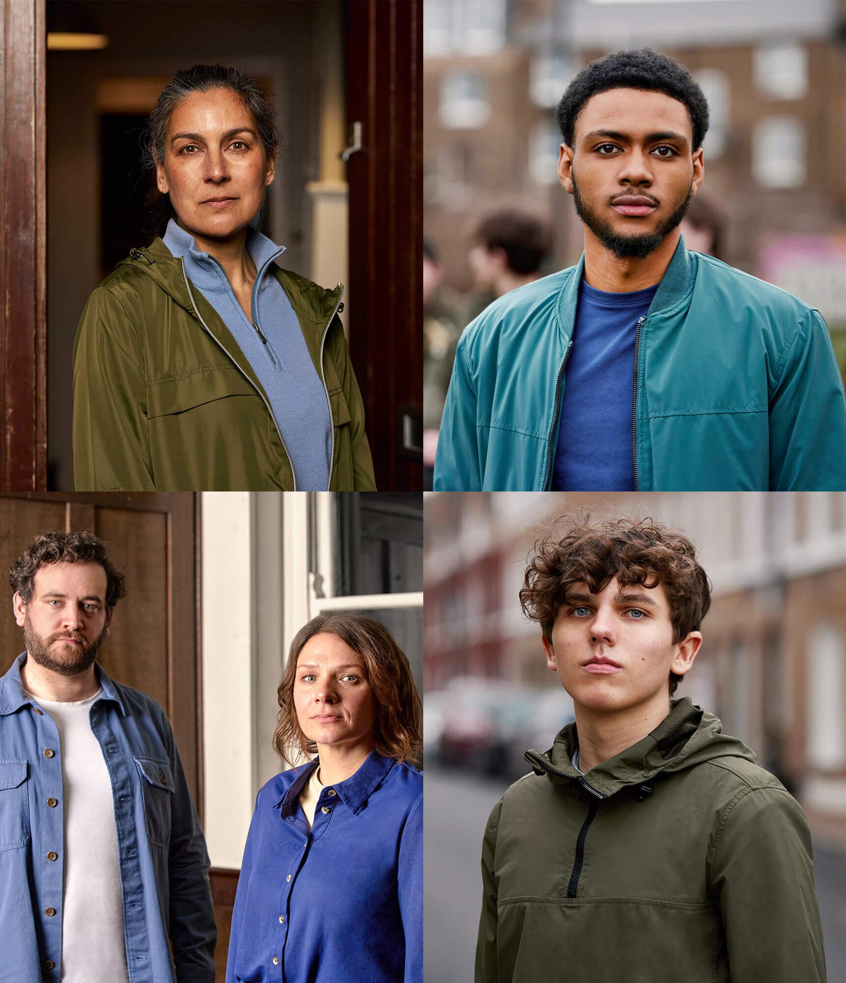 Homepage banner image Montage of people featured in the campaign.