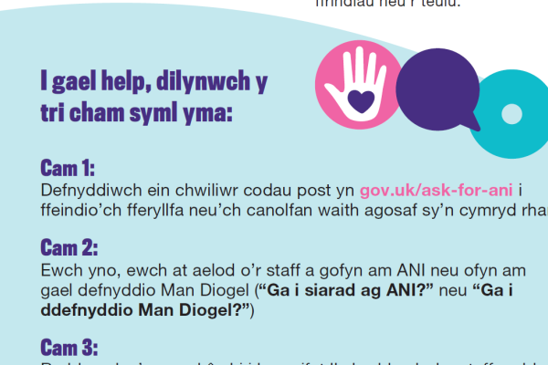 Thumbnail of Welsh Ask for ANI leaflet